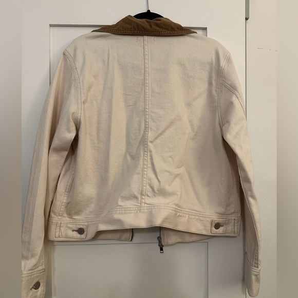 AG Adriano Goldschmied Womens Jo Corduroy Collar Crop Denim Utility Jacket - Picture 5 of 6